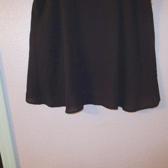 Vtg Y2K Sheer Mesh Tunic Top Size S Lace Neck Tie Back Steampunk Grunge Goth 90s - Picture 6 of 7